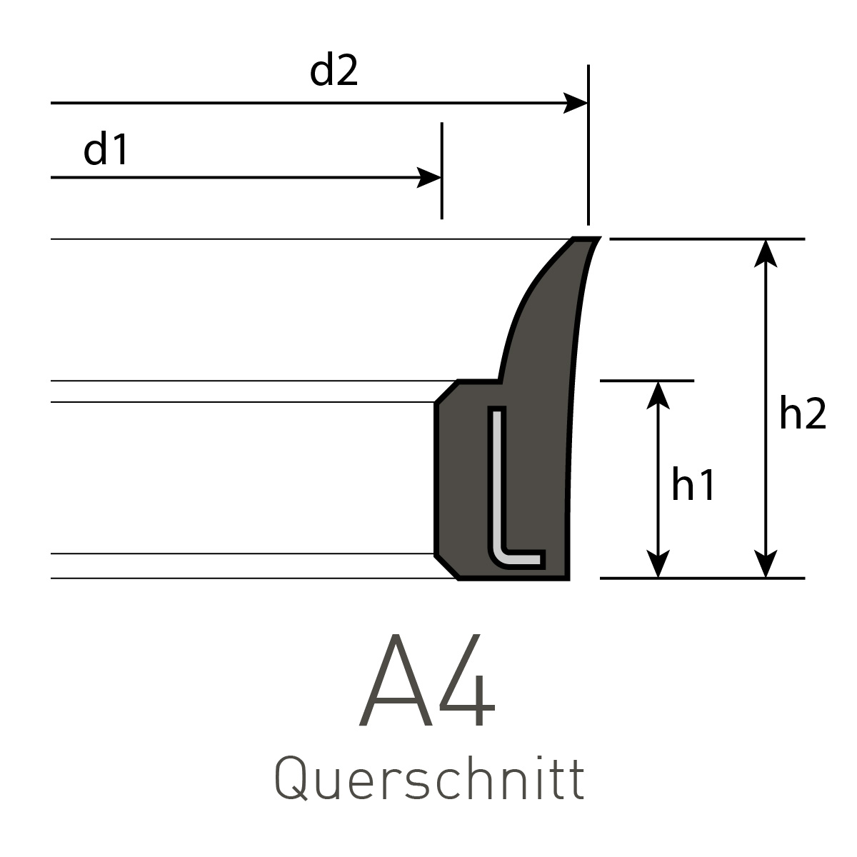 Abstreifer 25 x 35 x 5,5/7 mm Profil AN-4 NBR/Metall