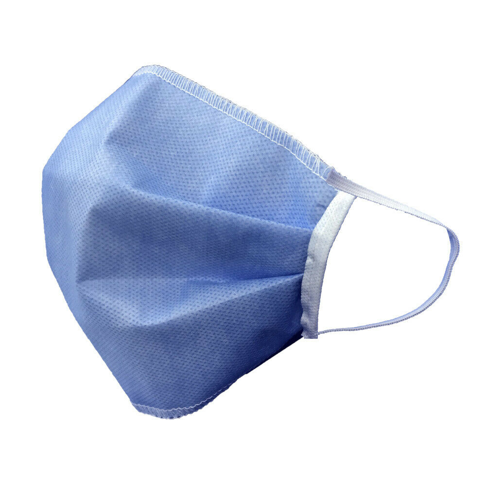 Alltagsmaske, waschbar, mehrfach verwendbar 3-lagig, mit Nasenbügel - 3er Pack