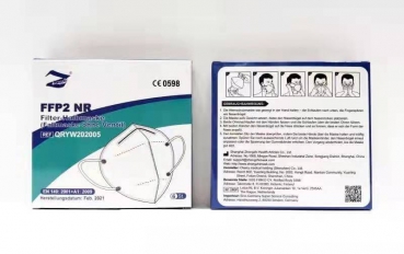 6er Pack FFP2 NR Masken ohne Ventil, 4-lagig, einzeln verpackt und zertifiziert