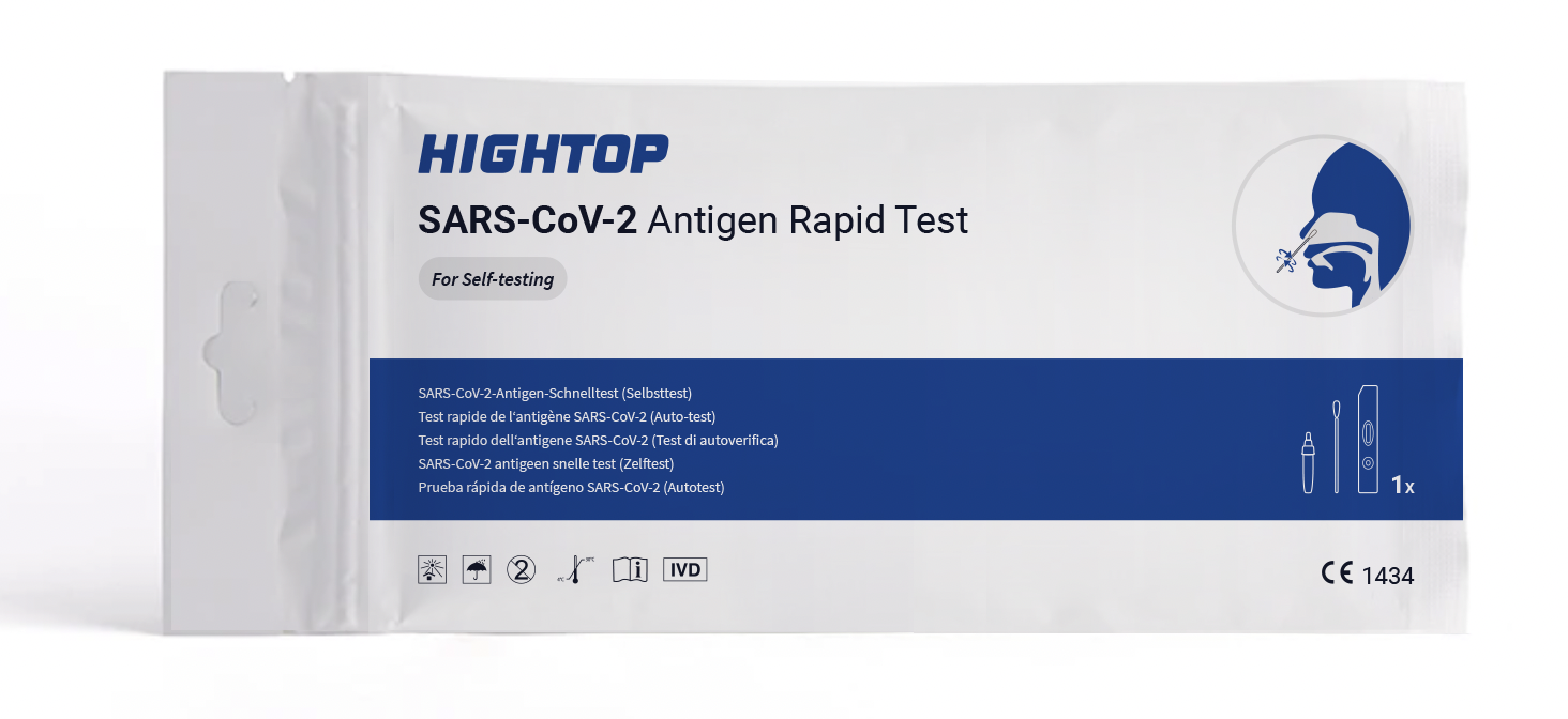 Schnelltest HIGHTOP SARS-CoV-2 - Antigen Schnelltest - Einzeln verpackt