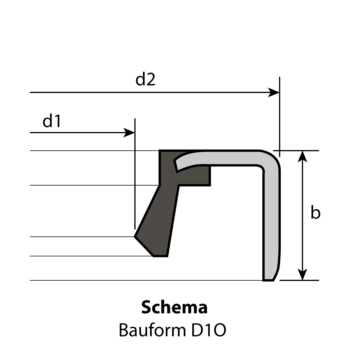 Radial-Wellendichtring 12 x 19 x 3 mm D1O NBR 70 Radial-Wellendichtring 12 x 19 x 3 mm D1O NBR 70